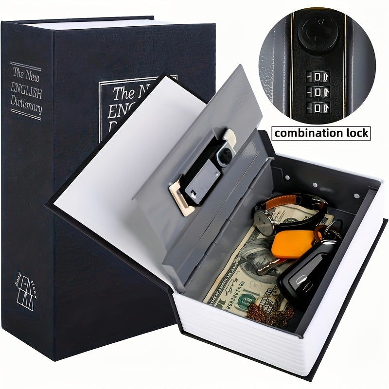 1pc Book Money Box with Password Lock, Safe storage for valuables such as cash, jewelry, passports.