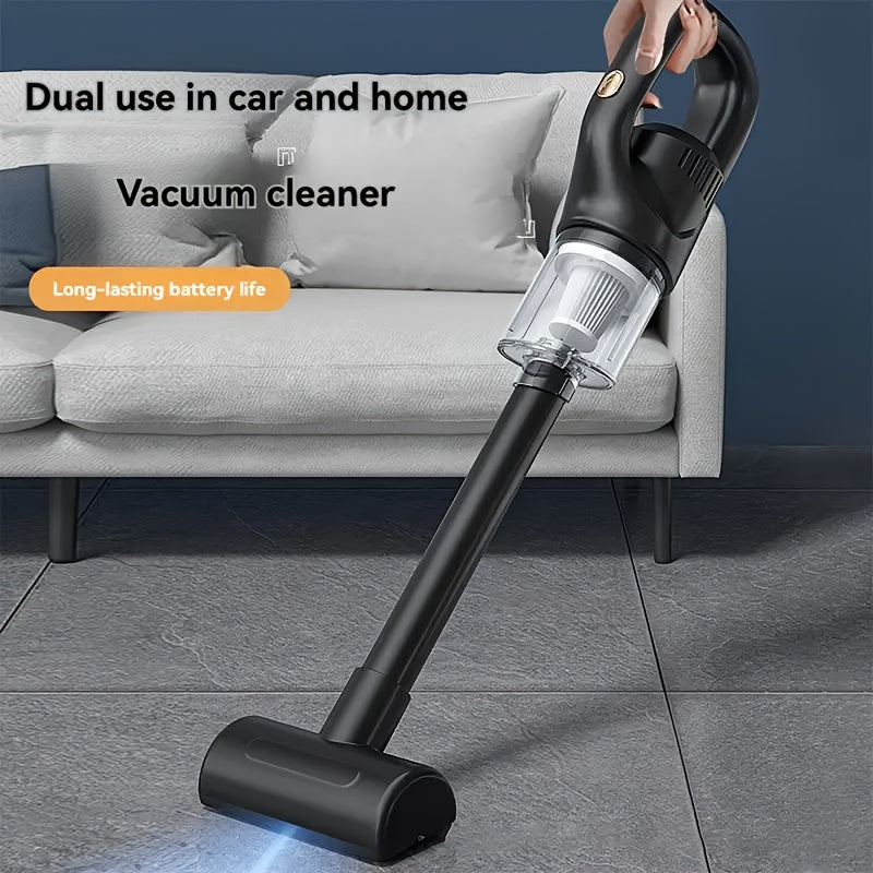 1 rechargeable handheld vacuum cleaner with strong suction and high cleaning efficiency, suitable for both households and cars.