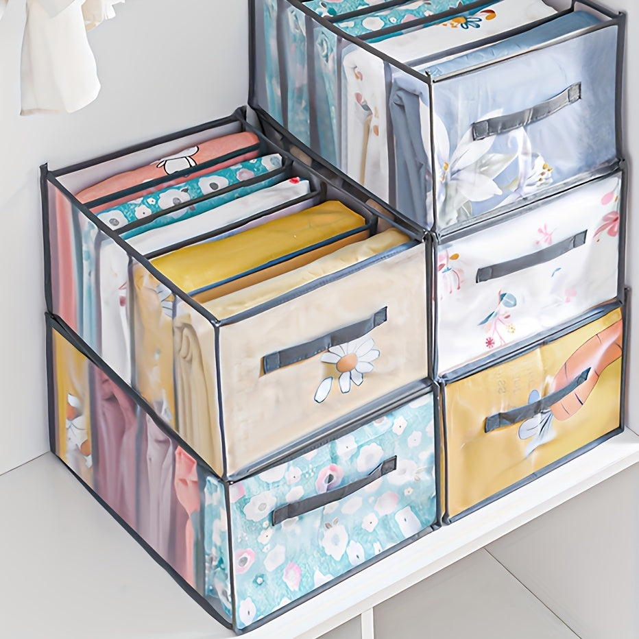 Easily organize your clothes with the 1-piece Foldable Mesh Bed Sheet Storage Box