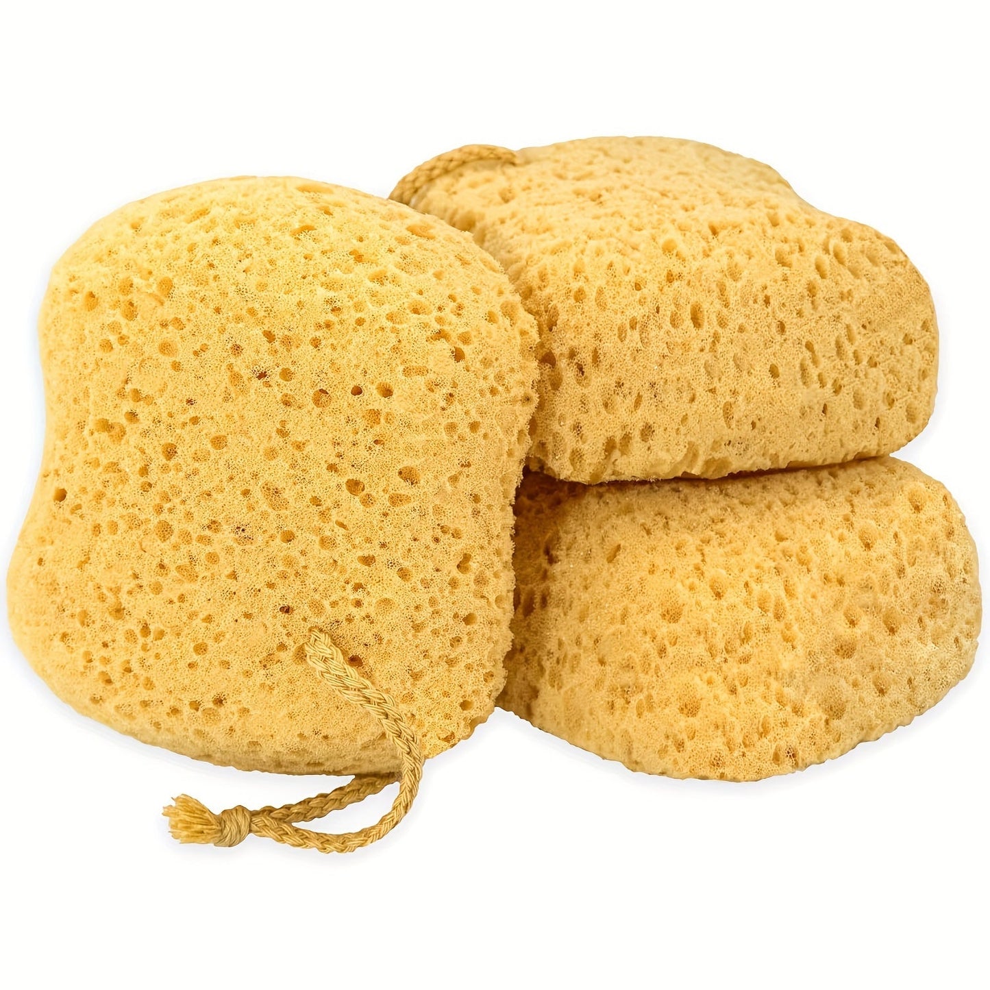 High-Density Curved Foaming Bath Sponge for Deep Cleaning - Extra-Large Shower Scrubber, 1 Piece