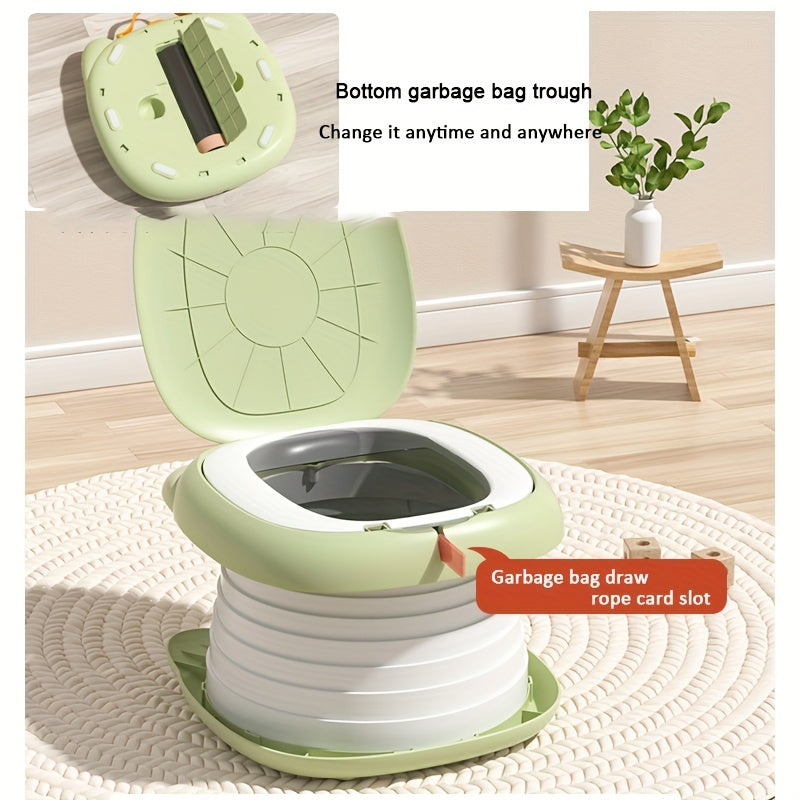 Child Kids Travel Toilet, a portable infant folding potty seat that is foldable for emergencies and training purposes, suitable for both boys and girls.