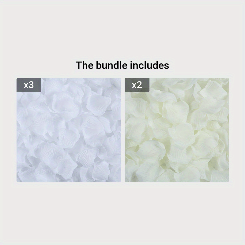 1000pcs of Romantic Non-woven Fabric Petals, ideal for wedding decor