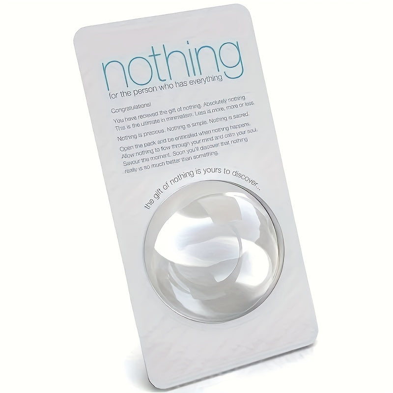 New gift for the person who has everything - the perfect gift of nothing. Ideal for holiday, birthday, and girlfriend gifts, party favors, or school season.