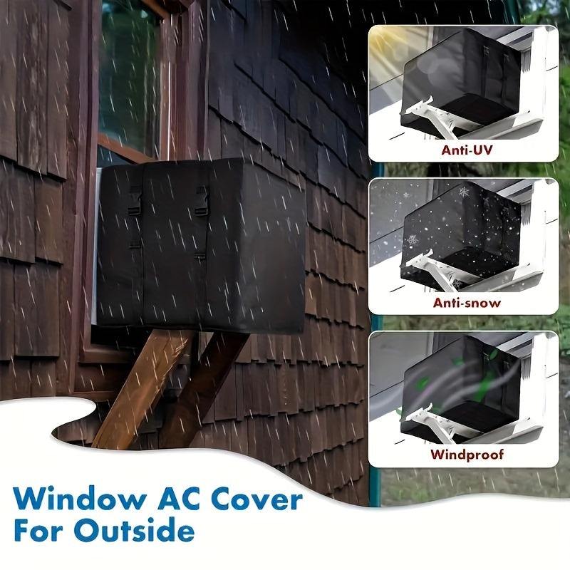 Protect your window air conditioner with the DuraGuard Waterproof Cover. Made of heavy-duty 600D plastic, this cover is UV, snow, and wind resistant. Featuring a breathable mesh for ventilation, it is easy to install and provides outdoor protection for