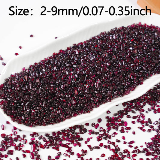 Authentic natural garnet gravel - polished stones for fish tanks, gardens, and gifts. Ideal for aquatic species.