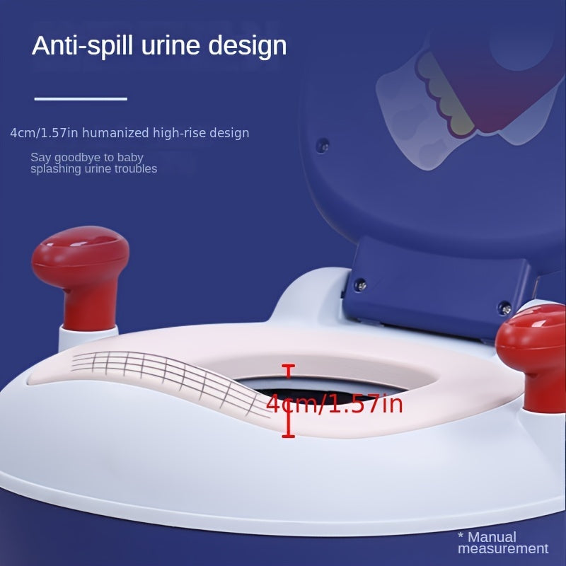Introducing the PANLYNNER Kids Potty Chair in a fun Rocket Pattern! Made from durable plastic and safe PP material, this chair is suitable for children aged 8 months to 6 years old. It's the perfect gift for Christmas, Halloween, Thanksgiving, New
