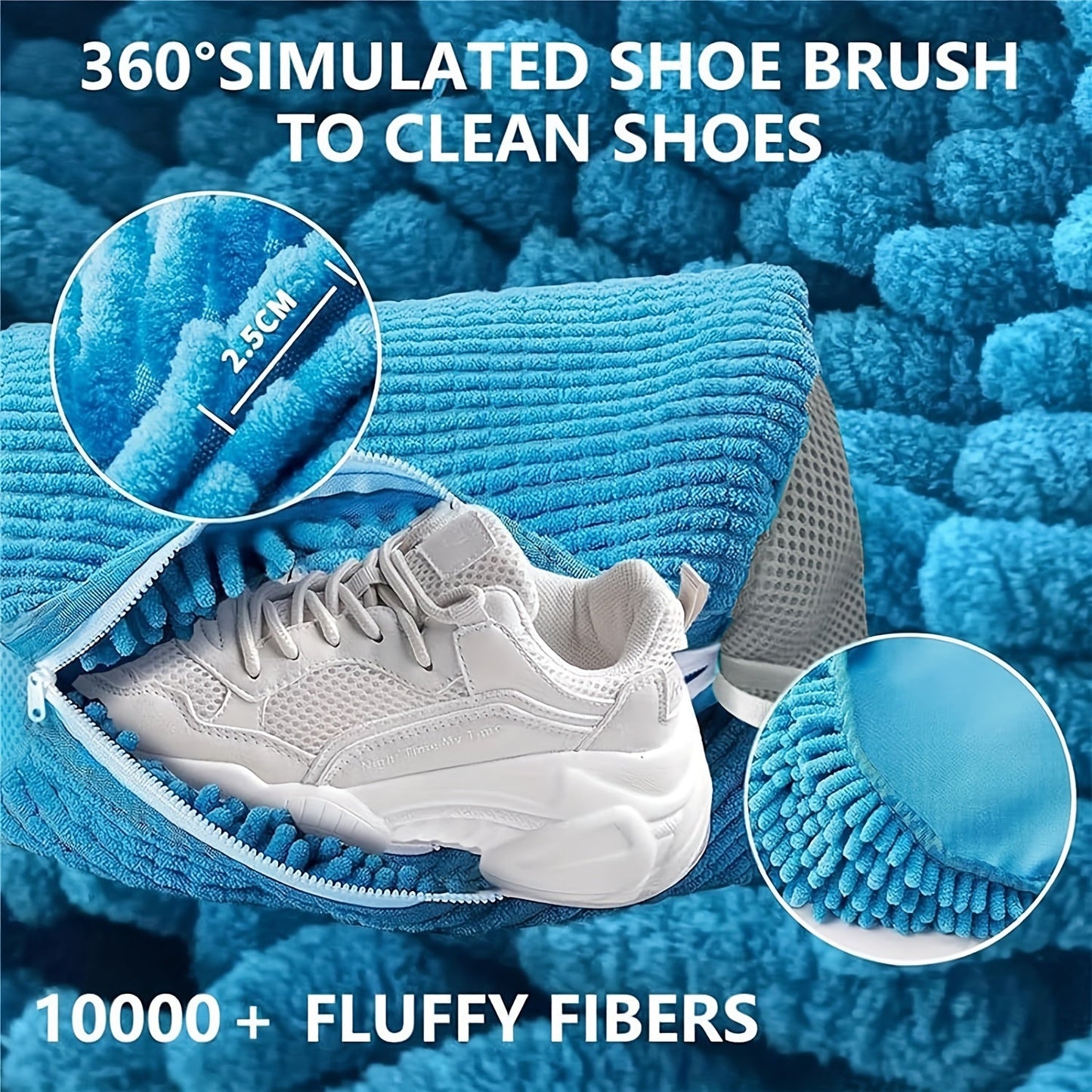 Deluvo Shoe Cleaning Kit includes 1 shoe cleaning bag, shoe cleaner, and wash bags for shoes. The set also features a sneaker washing bag and a reusable shoe laundry bag.