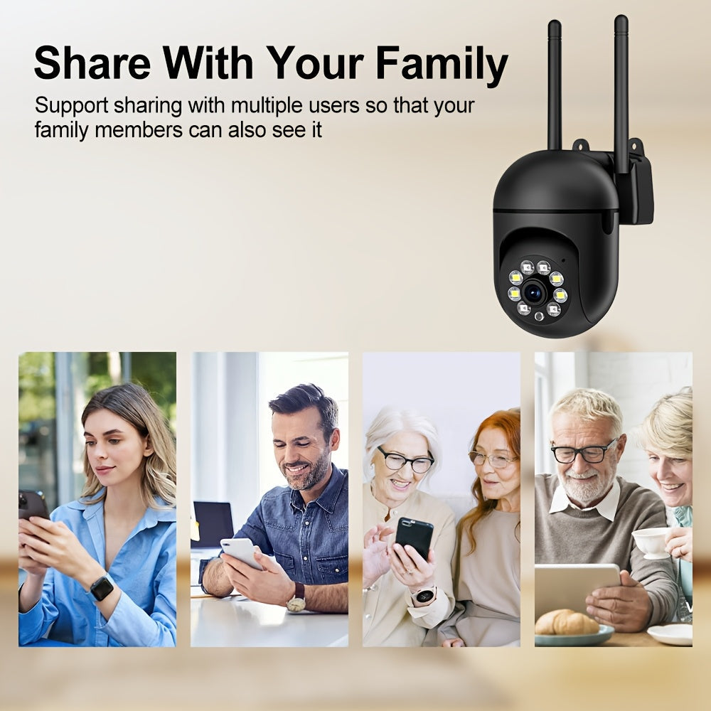 Get the ultimate security with the 4-Pack of WJG Wireless HD Security Cameras. These cameras feature 1080p Smart Surveillance with Audio, Motion Tracking, Two-Way Audio, Wi-Fi connectivity, and can be used indoors or outdoors. With 360° PTZ capabilities