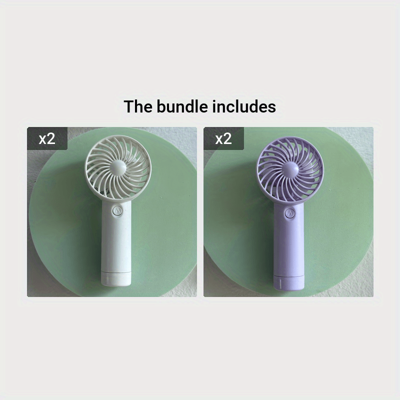 Compact Handheld Fan with 3 Speeds, USB Rechargeable, Quiet Operation, Mini Personal Fan for On-the-Go Cooling, Available in Various Colors