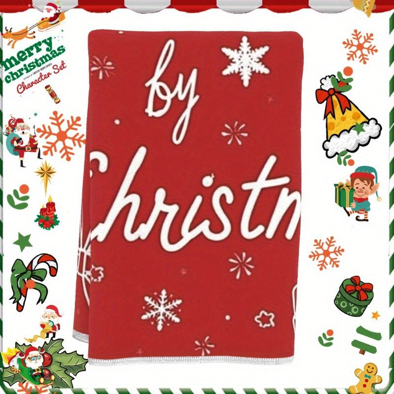 1 piece of a tea towel measuring 18 by 66.04 cm, featuring a festive Christmas wintertime design. Perfect for adding some holiday cheer to your kitchen decor. Item code: DZOQN