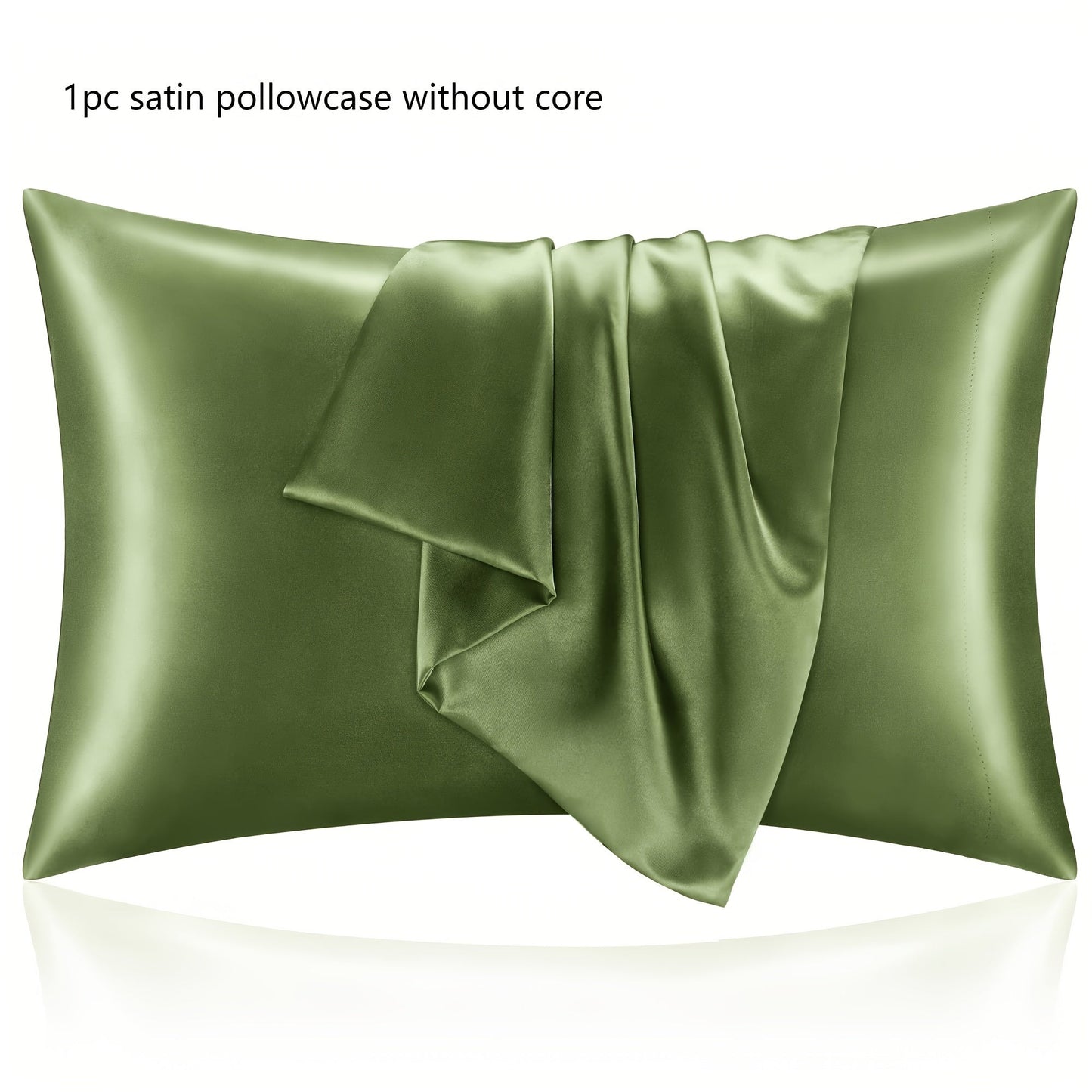 Satin Pillowcase in Queen Size, Envelope Closure for Silky Softness, Cooling Breathable Polyester Fabric, Machine Washable, Features Active Printing and Woven Craftsmanship, Lightweight at 80-85g Square Weight.