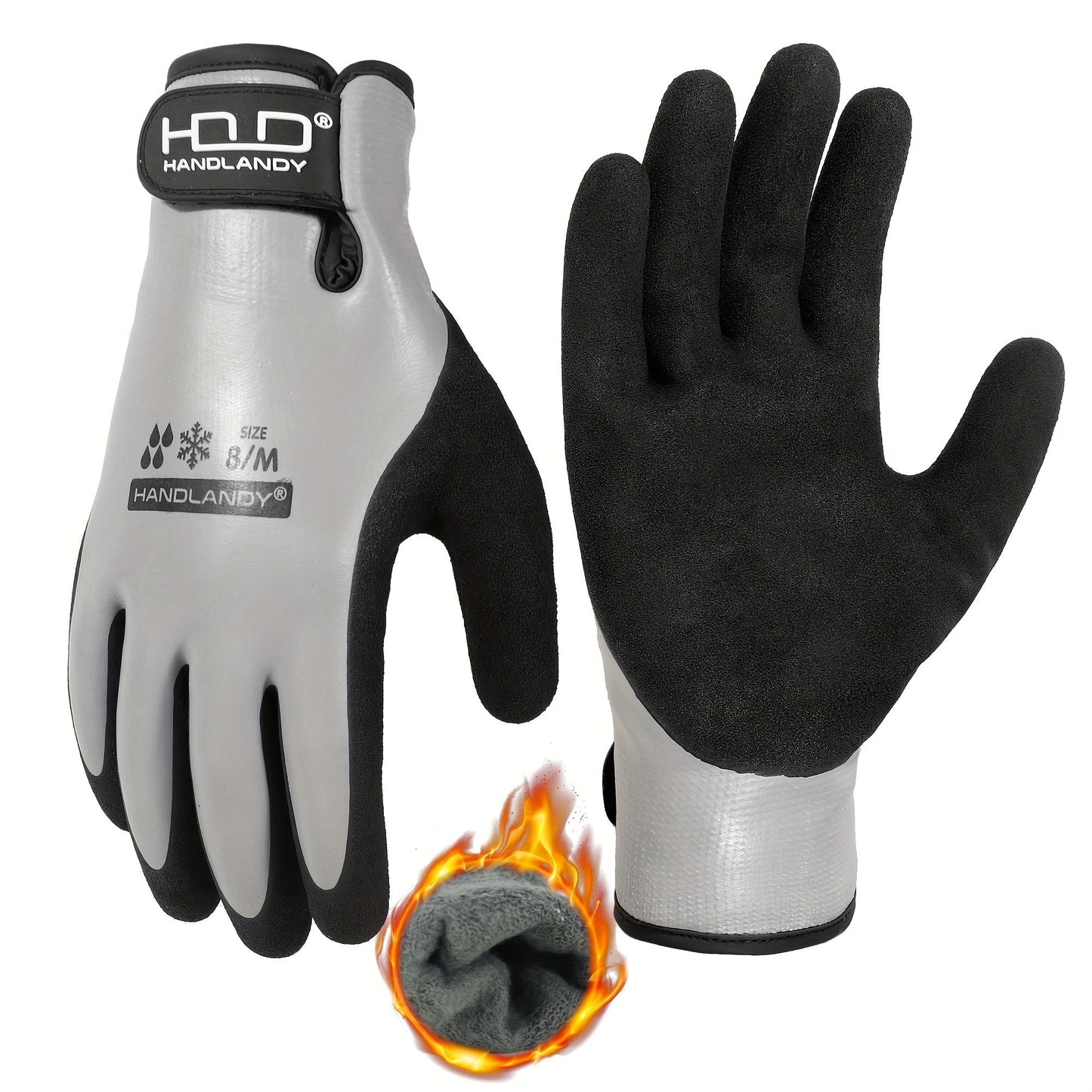 Stay cozy and protected this winter with a pair of Landyachts knitted polyester gloves. These gloves feature full finger coverage, non-slip grips, and are both waterproof and windproof. Suitable for both men and women, these gloves are perfect for