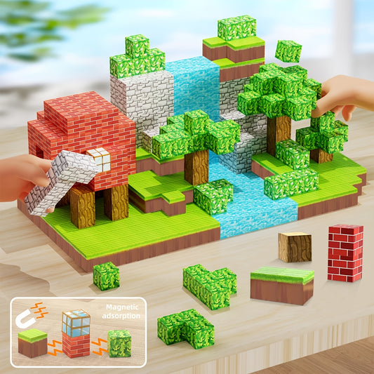 Magnetic Building Blocks are a STEM gift perfect for developing children's cognitive skills during winter.