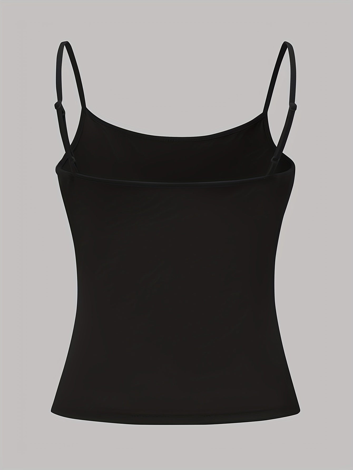 Three solid color women's camisole tank tops.