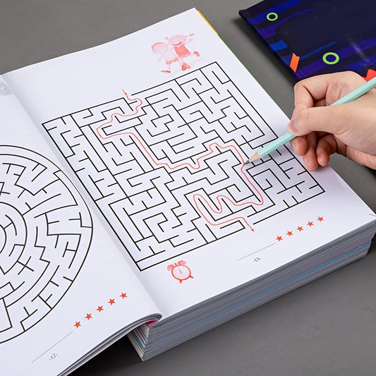 Concentration-enhancing maze training book for students, a stimulating intelligence toy and holiday gift.