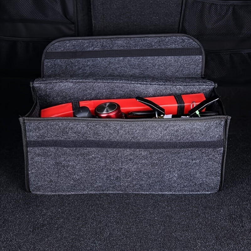 1PC Felt Foldable Car Storage Box Trunk Bag