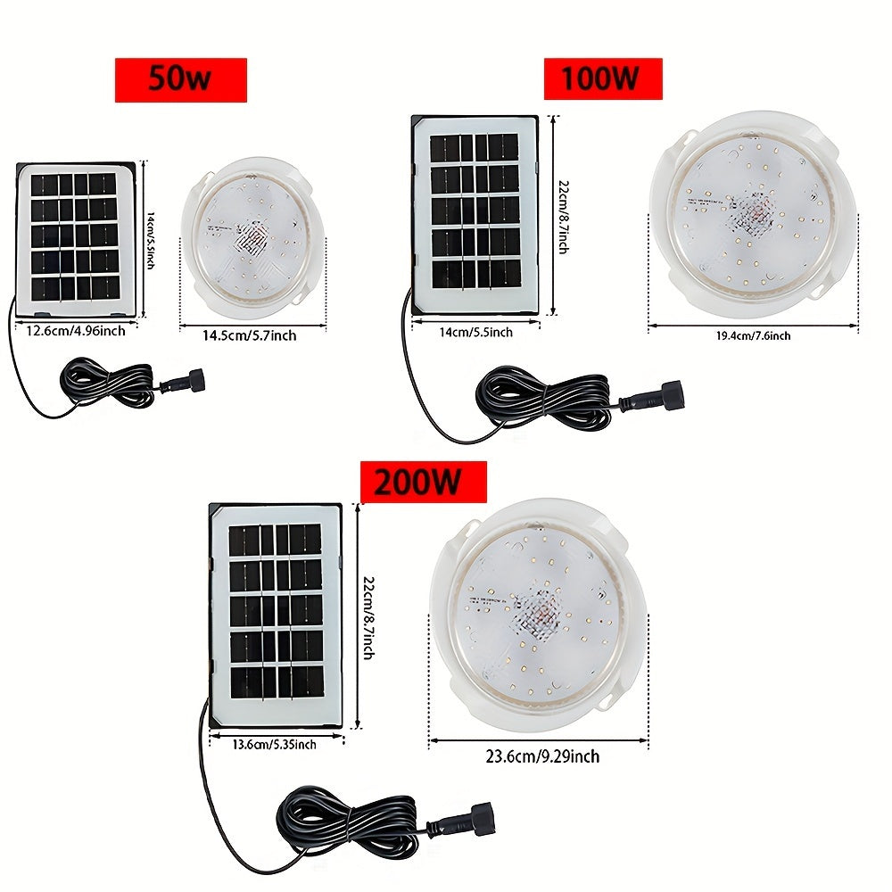 1 solar ceiling light for indoor and outdoor use, ideal for garden and home decoration.