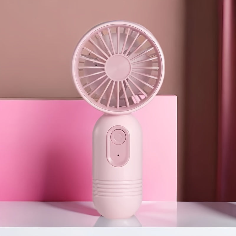 Portable Mini Fan, Rechargeable via USB, 3 Speed Settings, Ideal for Women on the Go, Perfect for Hot Weather, 
 Great for Office, Outdoor Activities, Travel, and Camping.