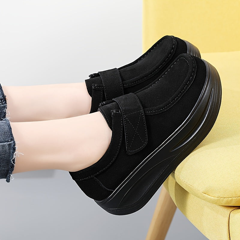 Women's trendy loafers with platform soft sole for comfortable daily wear.