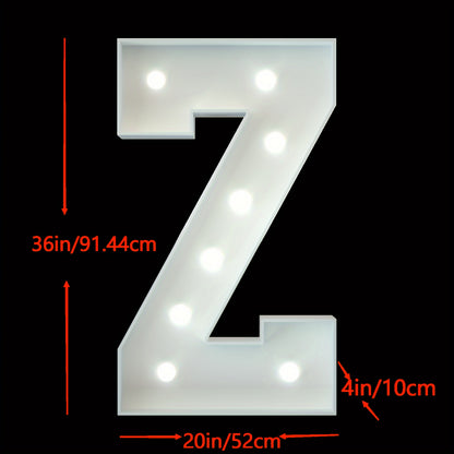 91.44cm Marquee Light Up Letters A-Z for Party, Wedding, and Birthday Decor