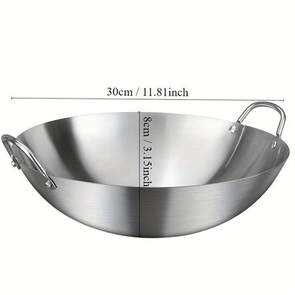 Stainless Steel Wok: A versatile, durable essential for gas and induction cooking in the kitchen