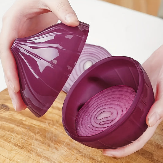 Onion Saver - Keep Your Onions Fresh with this Refrigerator Storage Container and Vegetable Crisper Kitchen Gadget.