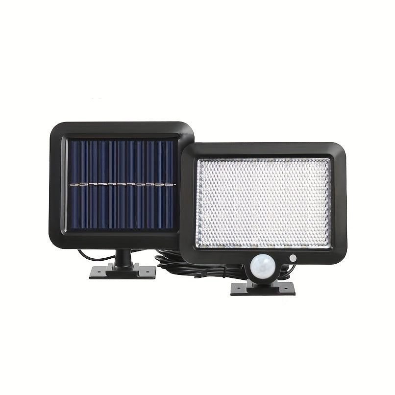 1-2pcs 56LED Solar Wall Light with Motion Sensor, 3 Modes, for Outdoor Use