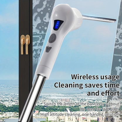 9-in-1 Electric Rotating Cleaning Brush with Spray Function, IP56 Waterproof Wireless Design. Includes 9 Replaceable Brush Heads and Extended Handle. Ideal for Toilets, Bathrooms, Bathtubs, Tiles, Floors, Wooden Floors, and Cars.