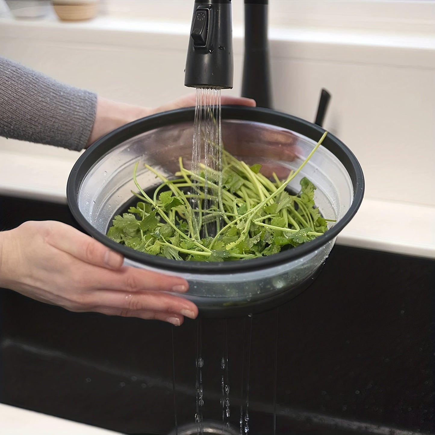 One set of four BPA-free foldable microwave lids for food, compatible with microwave ovens. Can be used as a splash lid, food filter, and is dishwasher safe. Each lid measures 10 inches in diameter.