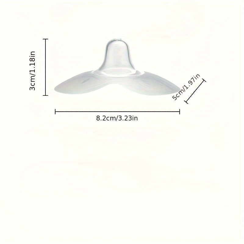 Get 2 Butterfly Silicone Nipple Shields for Breastfeeding - Offering Soft, Comfortable Protection for Returning to School