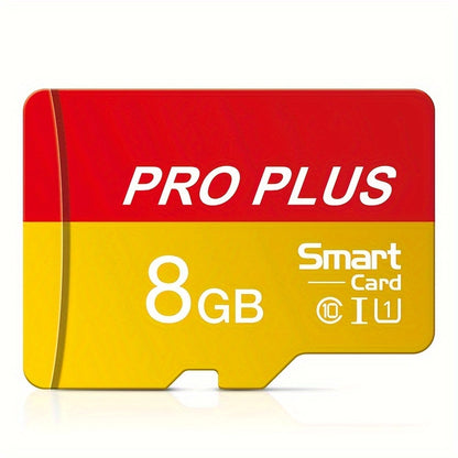 256GB Class10 U3 UHS-I TF memory card for 4K HD with SD adapter in yellow and red.