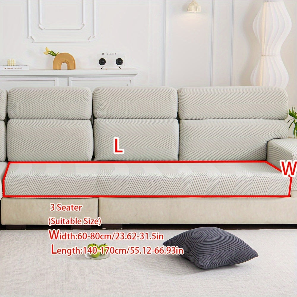 1pc Anti-splash, anti-slip elastic sofa cover for both chic home decor and furniture protection. Sold as single piece.