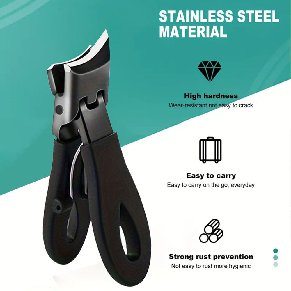 4-piece set of heavy-duty ingrown toenail clippers for thick toenails, ideal for elderly individuals, men, and professionals, featuring easy-to-grip handles and sharp curved stainless steel