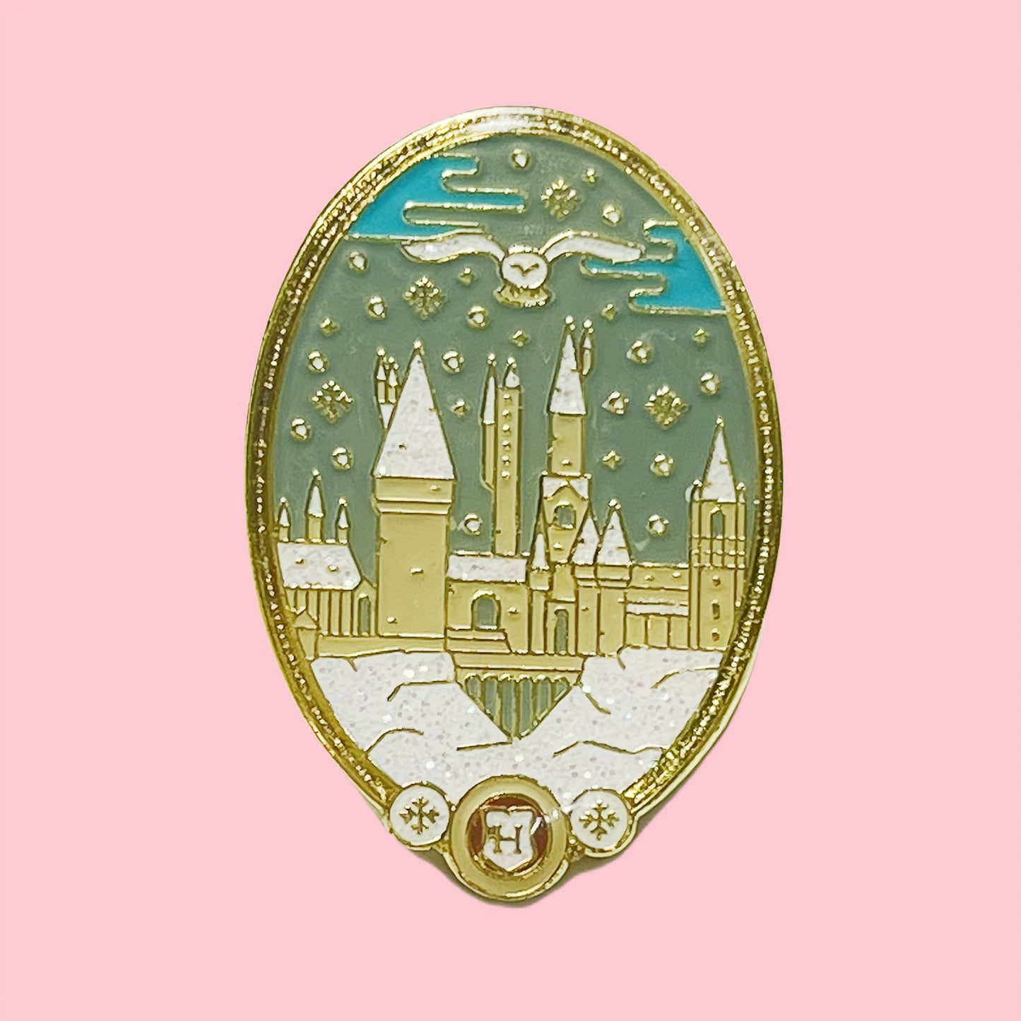 Vintage-inspired Alloy Enchanting Magic Castle Brooch - Elegant Pin for Clothing, Hats & Bags | Perfect Unique Gift