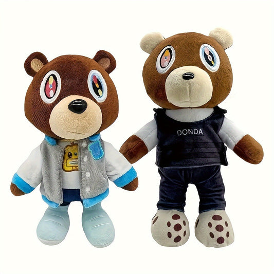 One-piece adorable bear plush toy made of soft polyester material, perfect for gifting on kids' birthdays or as party favors for boys and girls. A delightful children's plush toy and ideal plaything for babies.