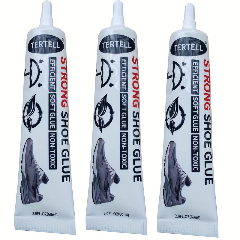 2.03oz Non-toxic Transparent Shoe Glue: Waterproof and Heat Resistant for Home and Outdoor Repairs.