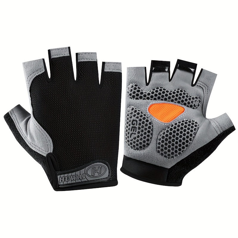 1 Pair of Ximax Half-Finger Fitness Gloves for Outdoor Sports, Non-Slip and Breathable