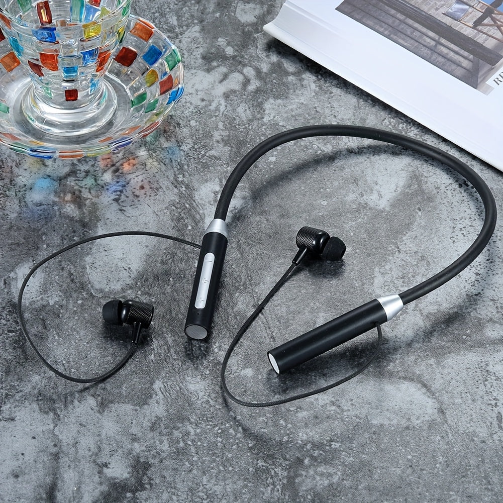 Youci Wireless Neck Earphones with ENC Noise Reduction - Silliq Design, 72-Hour Battery Life, USB-C Charging, Ideal for Running & Sports - High-Quality Calls Anywhere, Sports Earphones|Sleek