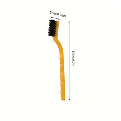 Set of 3 Multi-Surface Cleaning Brushes - Made with Long-lasting Steel and Nylon Bristles for Kitchen, Bathroom, and Toilet Cleaning - Eco-Friendly, Non-Electric, Essential Bathroom Cleaning Supplies