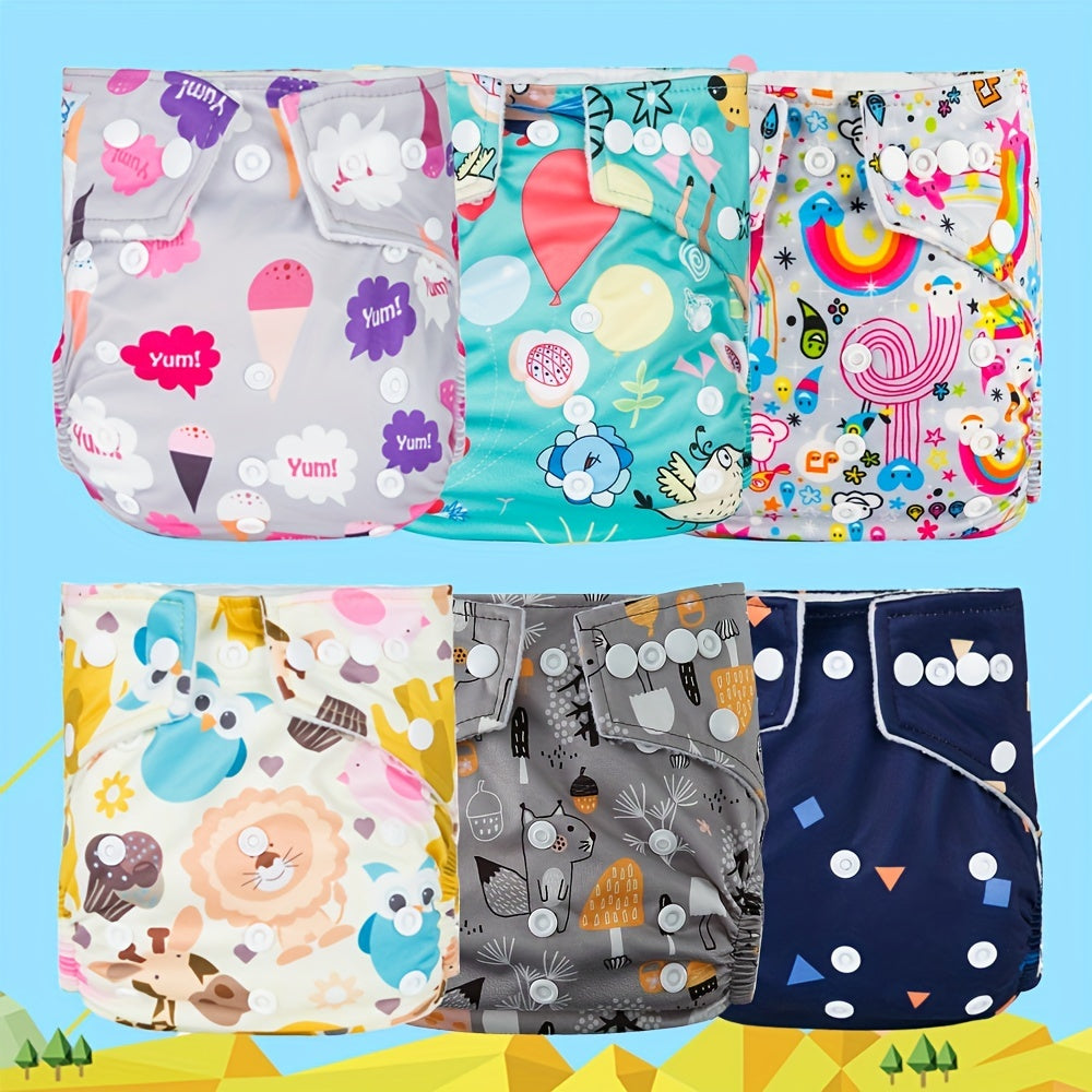 Durable Cloth Diaper with Pocket for Baby Girls and Boys - Waterproof and Adjustable