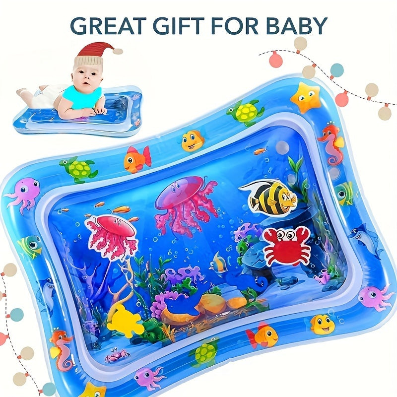 High-quality Inflatable Tummy Time Water Mat for Toddlers & Kids - Exciting Play Center for Children's Development and Entertainment, 1 Piece, Ideal