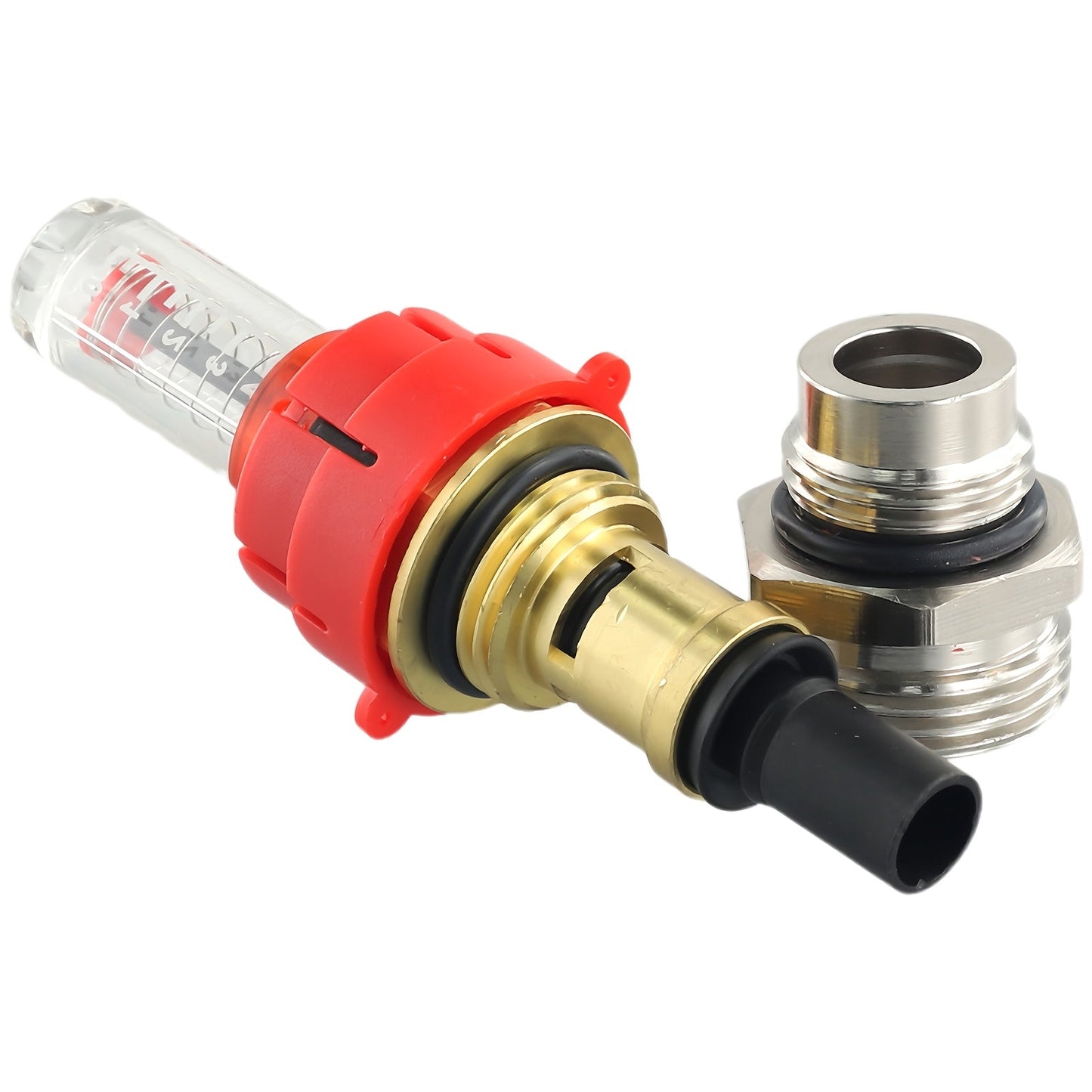 The Brass Radiator Thermostatic Flow Control Valve is a manual temperature and flow regulator designed for underfloor heating systems. It does not require electricity to operate.