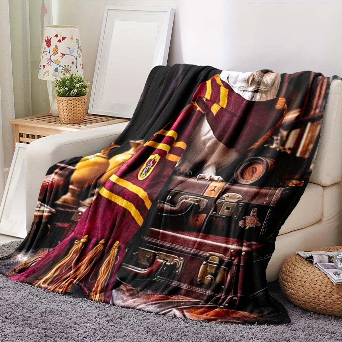 Stay warm and cozy with our Contemporary Owl Print Flannel Throw Blanket. Made from soft knitted polyester, this all-season blanket is the ideal home gift for any room in your house. Featuring a digital print with a theme of Other Topics and no