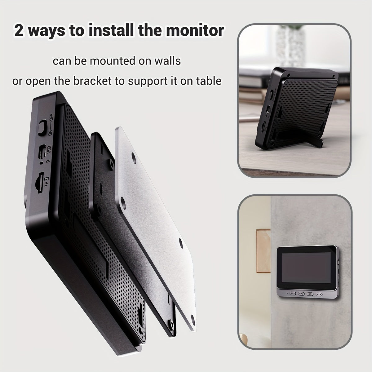 Video Doorbell X8: Wireless, Touch Control, Night Vision, USB Powered, Rechargeable Battery.