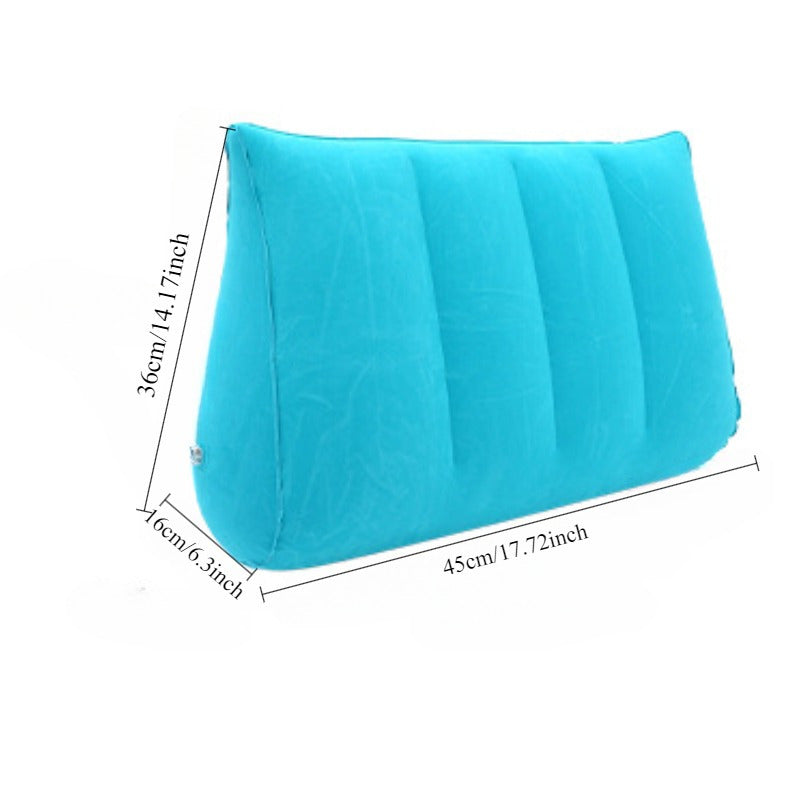 Ergonomic Inflatable Maternity Support Wedge for Pregnancy Comfort - Soft PVC, Lightweight, Portable Cushion with Breathable Cover & Anti-Slip Base - Ideal for Ages 14 and Up