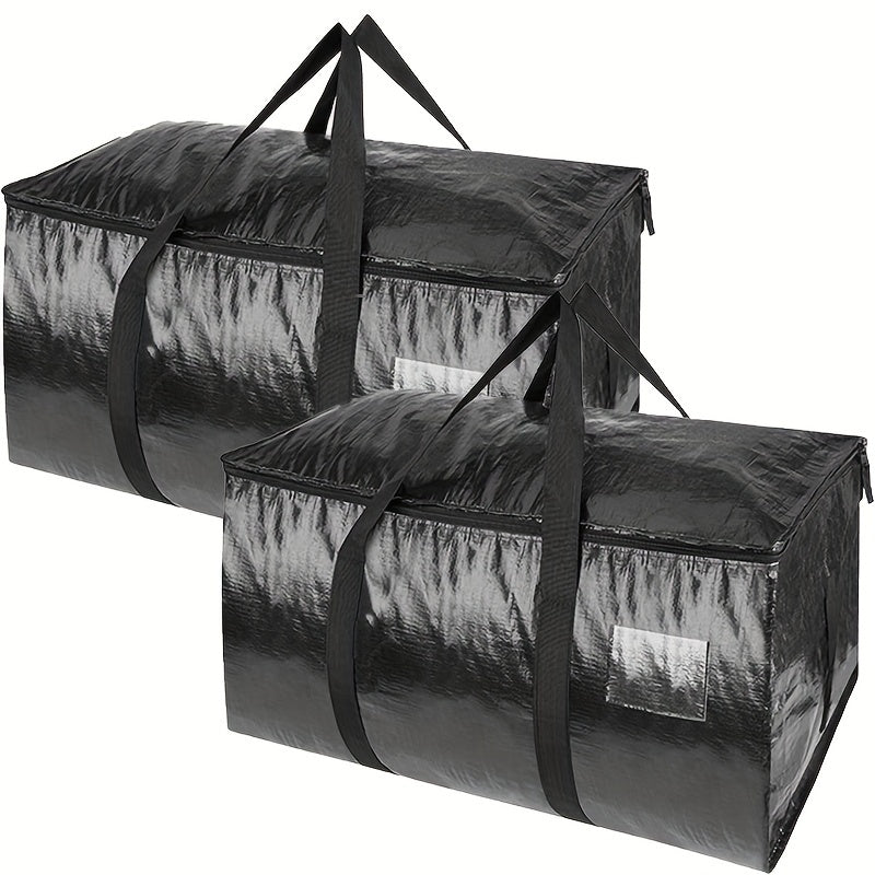 Extra Large Moving Bags with Zippers, Carrying Handles, Heavy-Duty Storage - Pack of 2/4/6. Perfect for organizing and saving space in your bedroom, home, closet, or wardrobe.