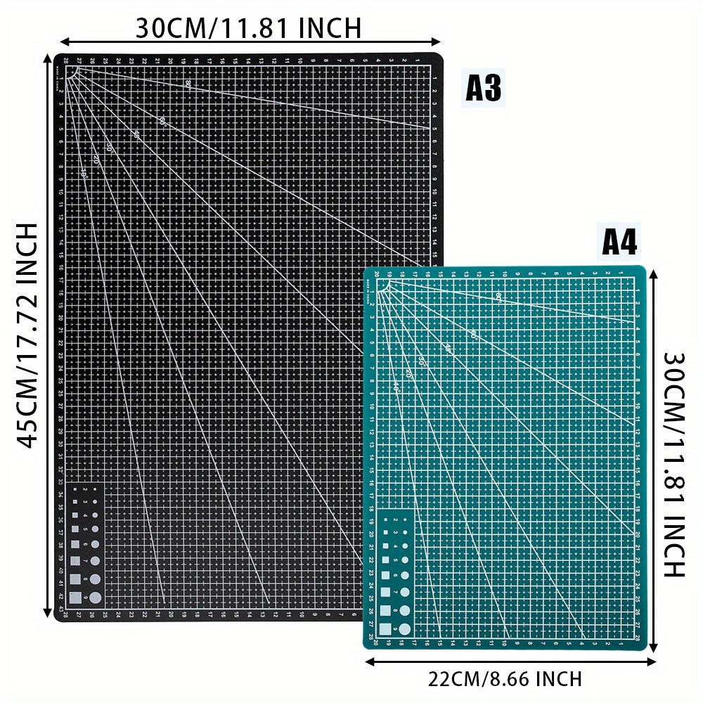 High-quality A3 rotary cutting mat, perfect for sewing and crafts, made of durable PP material.