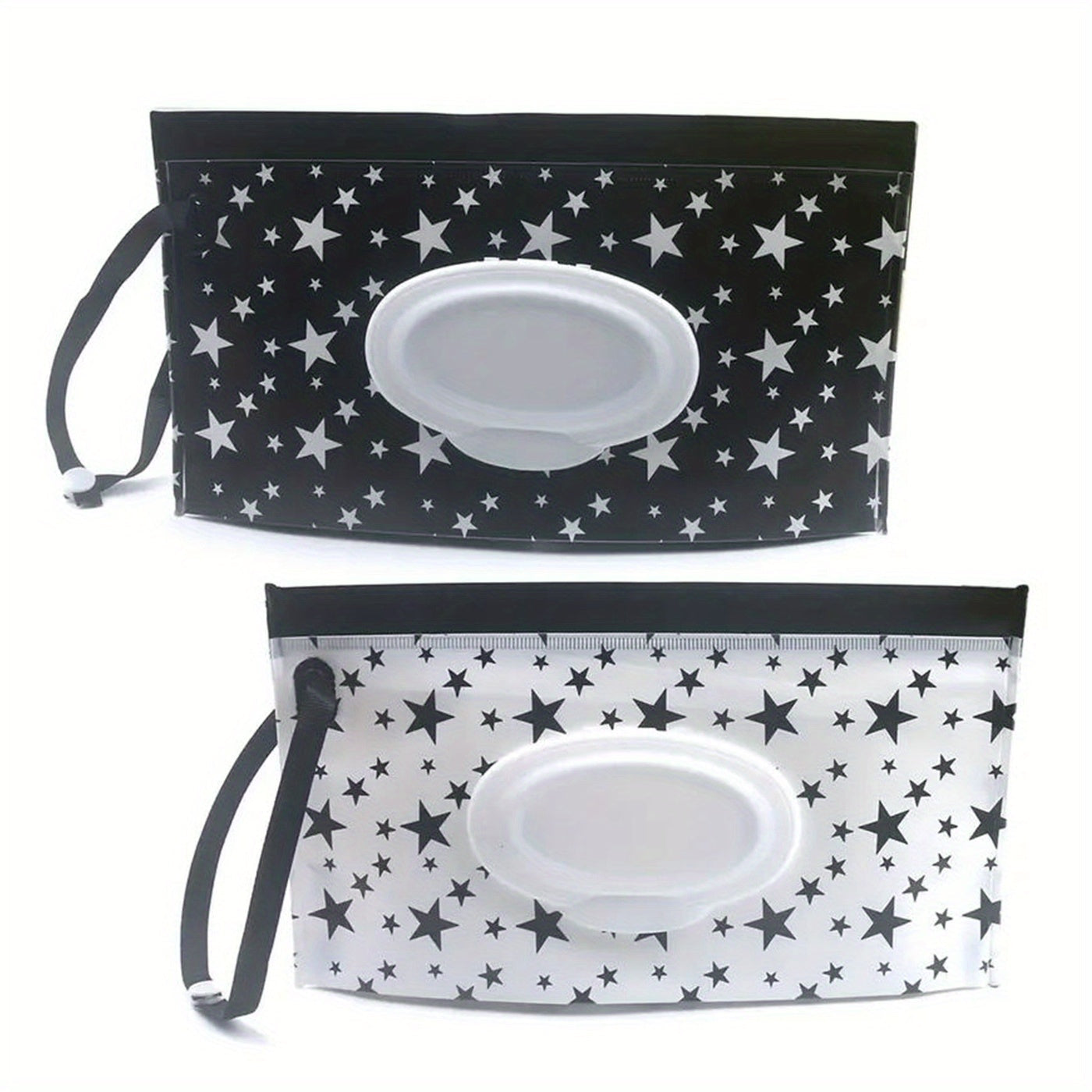 Set of 2 Wipes Containers - Reusable Portable Wet Wipe Pouches with Dispenser, Perfect for Travel and a Great Christmas, Halloween, or Thanksgiving Gift