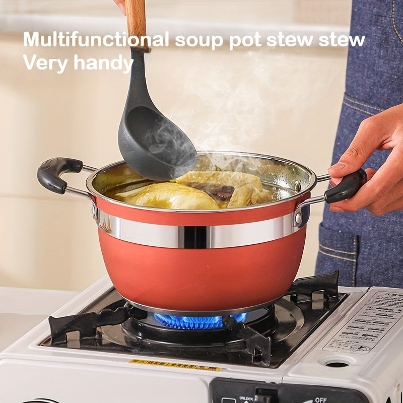 Set of 14 Stainless Steel Cookware Pieces - Suitable for Gas & Induction Cooking, Featuring Frying Pan and Stockpot - Ideal for Home Cooks or as a Gift