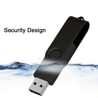 High-speed USB flash drive in various capacities for securely storing files, compatible with multiple devices.